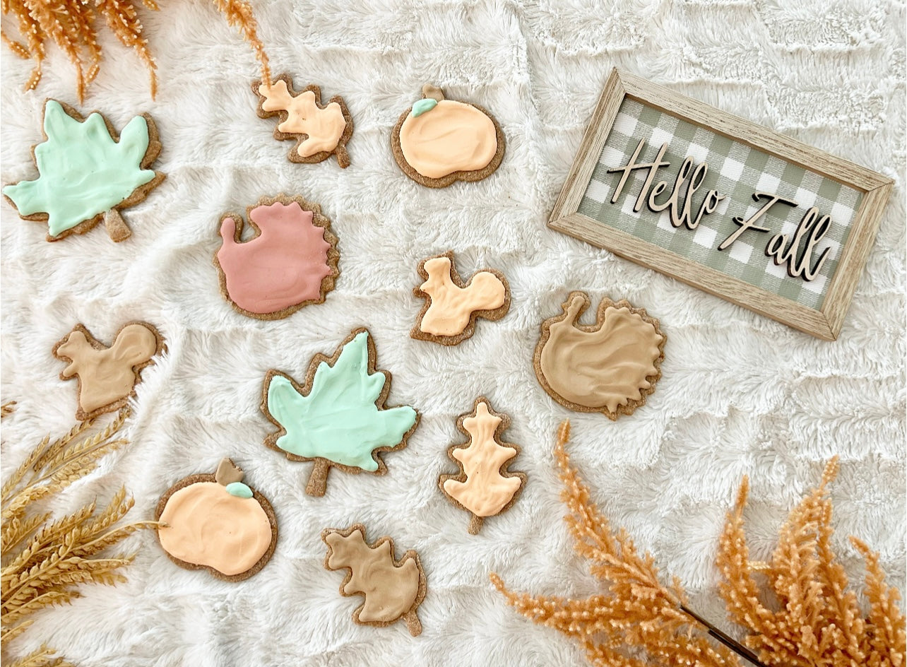 Iced Fall Cookies