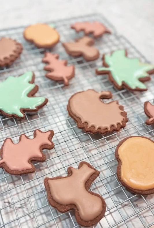 Iced Fall Cookies