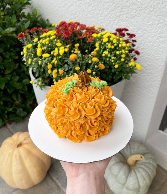 Fall Pumpkin Dog Cake