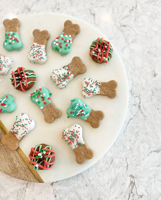 Mini Holiday Doggie Doughnuts